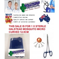 Halstead Mosquito Micro Curved Artery Forceps Sterile Single Use Instrument