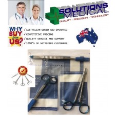 Instrument 3 Pack Gillies Forceps Mayo Heger Needle Holder Iris Scissors