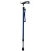 Walking Stick Height Adjustable From 77-100cm Tpr Handle With Strap 5 Colours
