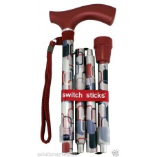 Luxury Folding Walking Stick Berlin Design +carry Bag Switch Sticks