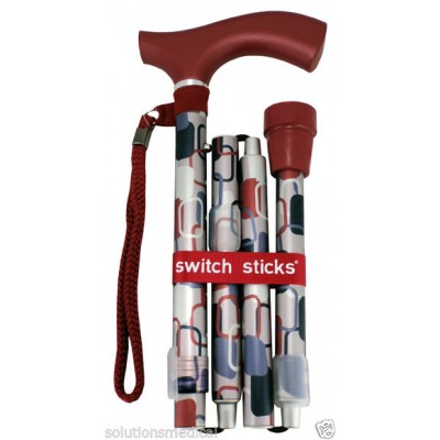 Luxury Folding Walking Stick Berlin Design +carry Bag Switch Sticks