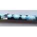 Walking Stick Cane Adjustable Blue Flower Pattern With Strap Extendable 30-39"