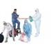 Hi Calibre Protective Disposable Coveralls X 1 Microporous White (L)
