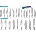 Sterile Scalpel Surgical Blades Carbon Steel In Metal Foil #20 (Box Of 100) Sale Item Expired Stock 8/2024