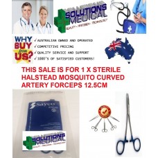 Halstead Mosquito Curved Artery Forceps Sterile Single Use Instrument Sayco