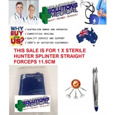 Hunter Splinter Forceps Sterile Single Use Medical Instrument Sayco Quality