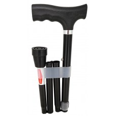 Surgical Basics Walking Stick Black Folding Adjustable 83-95cm