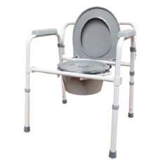 Over Toilet Seat Chair Frame Adjustable Height Splash Guard