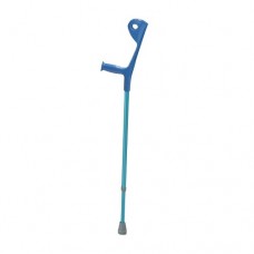 Crutches Silver Adjustable To 10 Positions Light Weight Aluminium