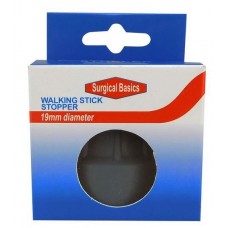 Walking Stick Cane Rubber Stopper 19mm Grey