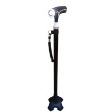 Walking Stick With Soft Grip, Light, Wrist Strap & Self Standing Tp 72-94cm