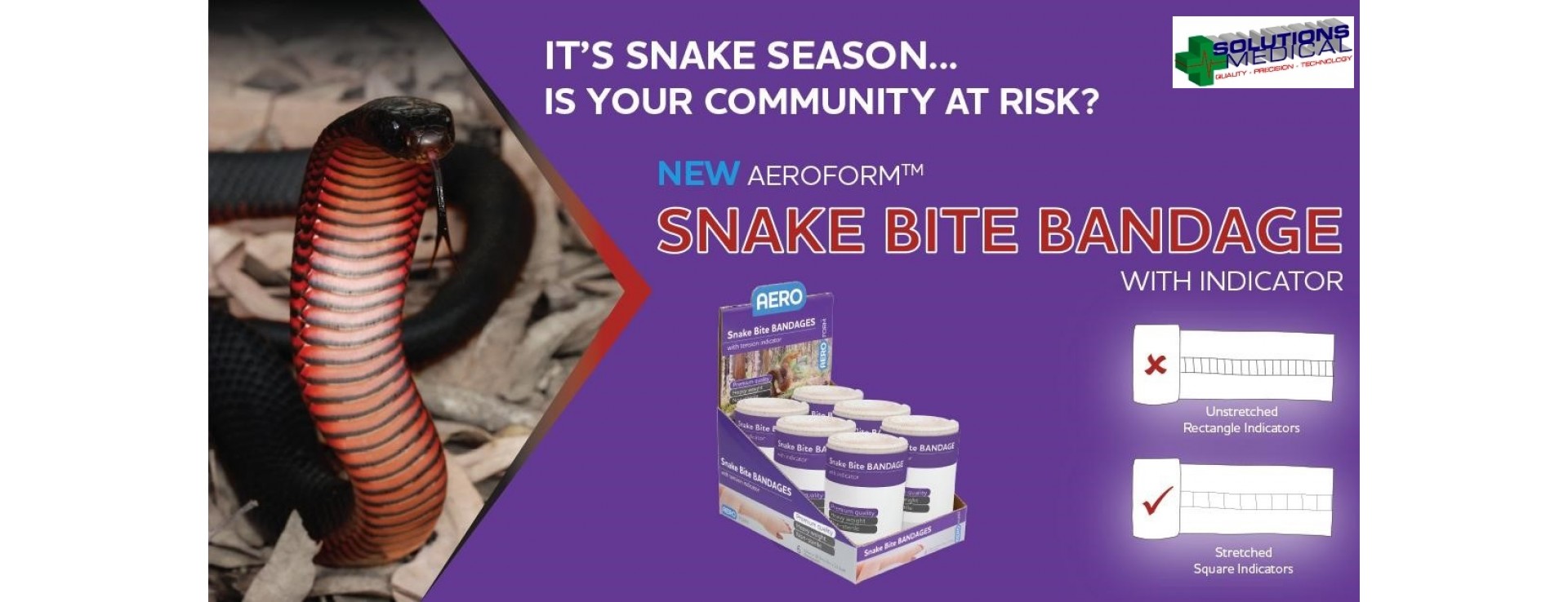 Solutions Medical Snake Bite Bandage Aerohealthcare