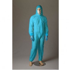 Protective Polypropylene Coveralls Disposable Overalls White/blue Xs-xxl Bastion