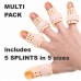 Finger Cot Splint Set of Five Sizes Multi Pack