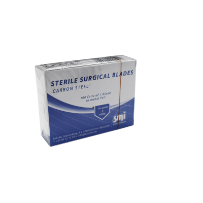 Sterile Scalpel Surgical Blades Carbon Steel In Metal Foil #12 (Box Of 100)  Sale Item Expired Stock 06/2022
