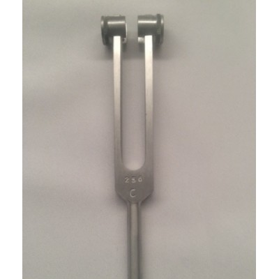 Armo Superior Quality Tuning Fork C256 Brushed Aluminium With Weights