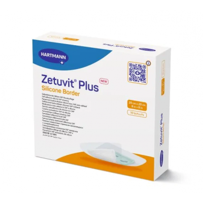 Zetuvit Plus Silicone Border Dressing 20cm x 20cm 413905
