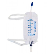 Aaxis Urimaax Premium Urine Leg Bags 500ML Straps & Flip Eze Tap Sterile 10cm Tube 10013303