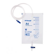 Aaxis Urimaax Drain Bag A4 Sterile 2000ml 120cm Tube T-Bar 10013104