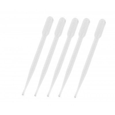 Plastic Disposable Transfer 1ml  Pipette, Pasteur, Graduated Pipettes 10 Pcs