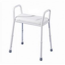 Aluminium Shower Stool Chair, Adjustable, Removable Padded Seat Aust Standards