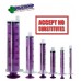 Enteral 20ml Purple Enfit Syringe Single Patient Use 100/box Reusable
