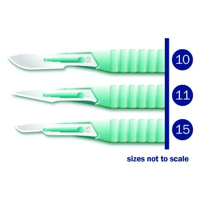 Kai Paramedic First Aid Scalpel Blades Disposable 10/Box All Sizes