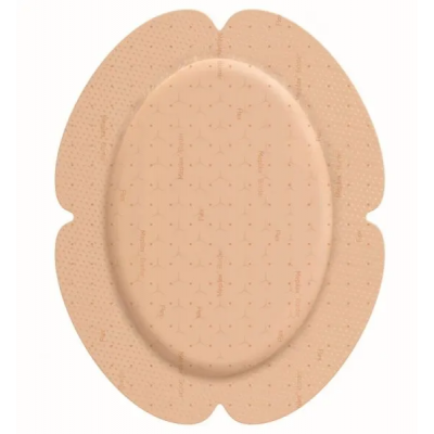 Mepilex Border Flex With Safetac Technology 13cm X 16cm Oval Self Adherent Soft Silicone Foam Dressing 583300