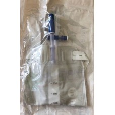 Urine Leg Bag 500ml With Straps & Bottom Cross Valve Outlet Sterile Tv 7cm
