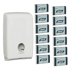 Kleenex Compact Paper Hand Towel White Starter Pack  Case Of 15 Packs Kimberly Clark