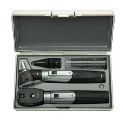 Heine Mini 3000 Diagnostic Set Ophthalmoscope, Otoscope, Tips & Hard Case